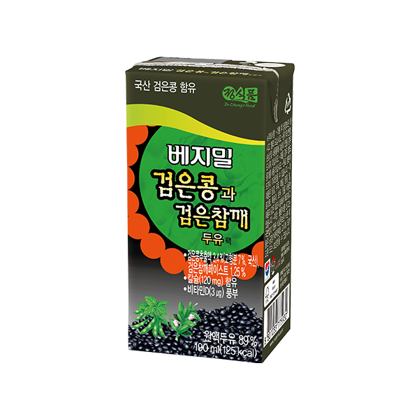 베지밀 검은콩과 검은참깨 두유