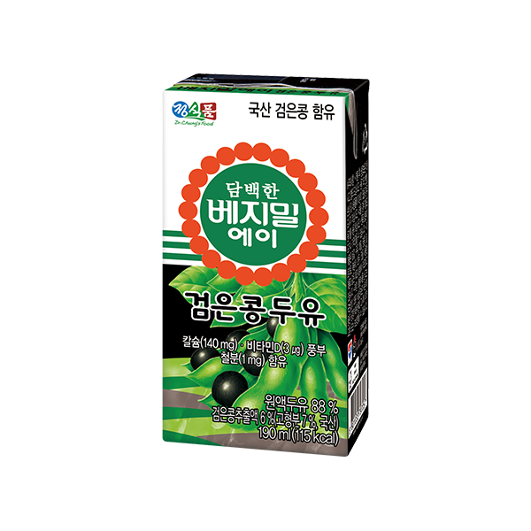 담백한 베지밀 에이 검은콩 두유