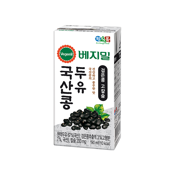 베지밀 국산콩 두유 검은콩 고칼슘