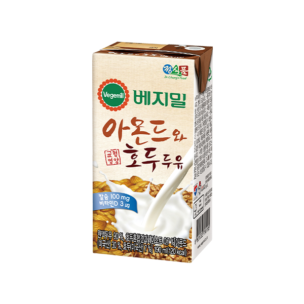 베지밀 아몬드와 호두 두유