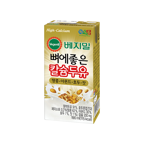 베지밀 뼈에좋은 칼슘두유 땅콩 아몬드 호두 잣